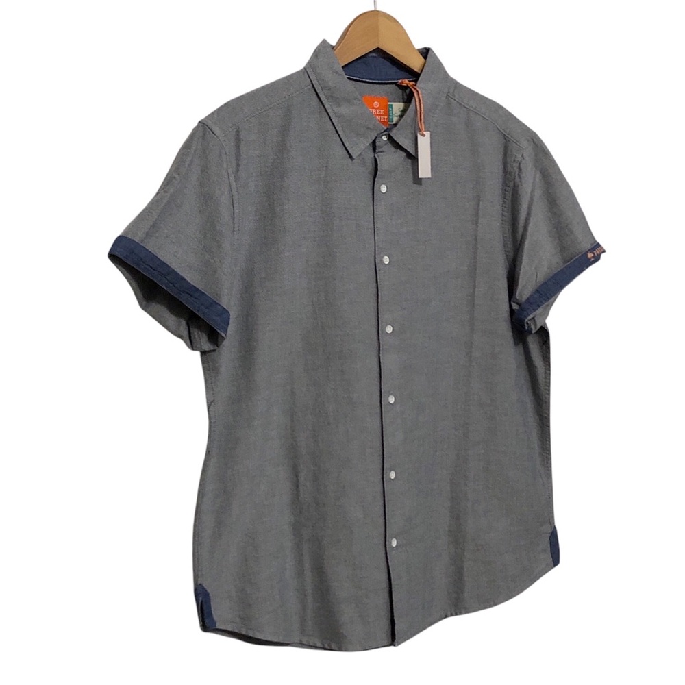 NWT Free Planet Chambray Shirt - Picture 6 of 12
